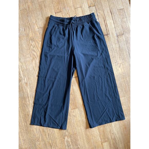 Athleta Black Wide Leg Womens Casual Comfy Pant Size 8 - Picture 1 of 6